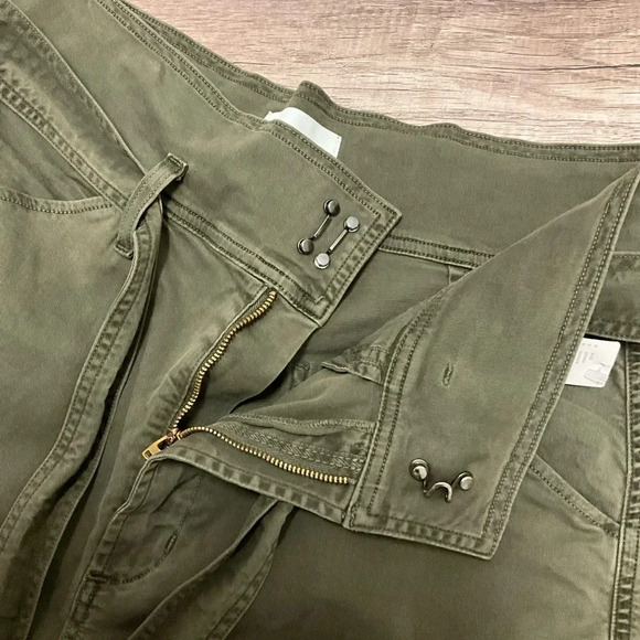 Citizens of Humanity Women’s Louvelle Belted High Rise Wide-Leg Pants Green 30 - Picture 9 of 13